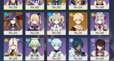 Kequing 5* + Venti 5* + Mona 5 * e muitos outros