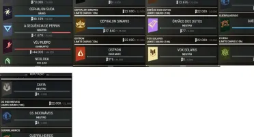 Conta Warframe MR 12 Mods Lendarios e Frames Primes
