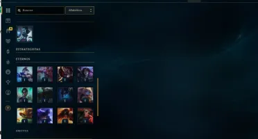 Conta LOL MMR Platina atualmente GOLD 4 76 SKINS