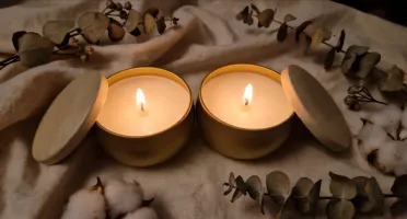 Vela Aromática Artesanal na Lata com Tampa