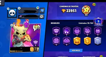 Conta Brawl Stars 23K+ troféus+104 gems