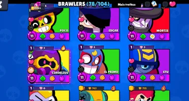 Conta Brawl Stars 23K+ troféus+104 gems