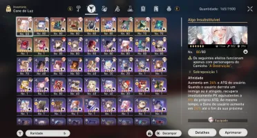 Honkai Star Rail conta rank 70 Diversos limitados com cone