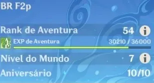 Conta Genshin Ar54 Yoimia ,Albedo,Diluc, e outros 5 Estrelas
