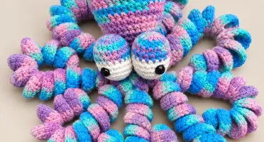 Polvo Unicórnio Amigurumi