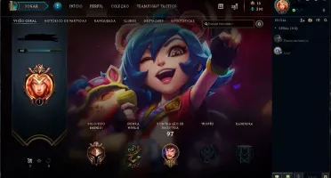 CONTA DE LOL BRONZE 2 COM 4 SKINS 1 SKIN LENDARIA