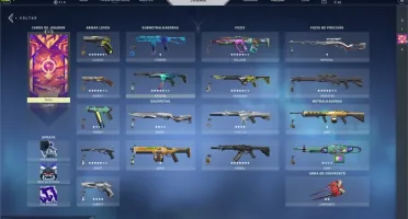CONTA NO VALORANT COM 97 SKINS! Platina 1