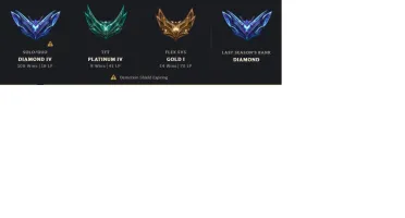 Conta de LOL diamante com todos champs e 287 skins tops !!
