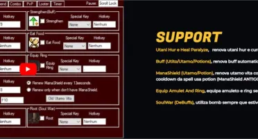 MACRO TIBIA GLOBAL E OTSERVER - HEALING, SUPPORT, COMBO, PVP