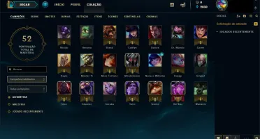 Conta lol PLATINA 4 BARATO