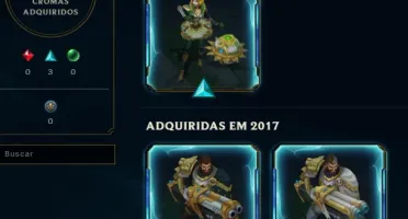 CONTA LOL GOLD 4, QUASE 70 SKINS, LEVEL 280