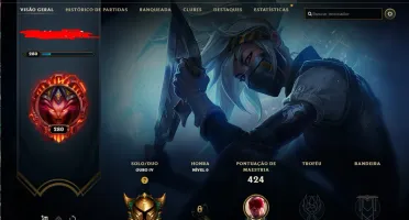 CONTA LOL GOLD 4, QUASE 70 SKINS, LEVEL 280