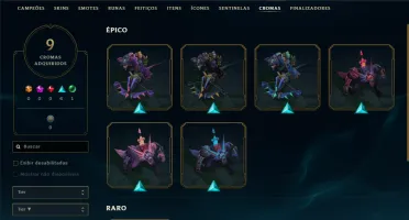 Platina 3 com 35 Champs e 41 Skins