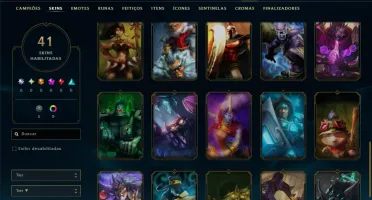 Platina 3 com 35 Champs e 41 Skins
