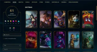 Platina 3 com 35 Champs e 41 Skins