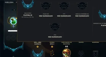 Platina 3 com 35 Champs e 41 Skins