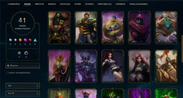 Platina 3 com 35 Champs e 41 Skins