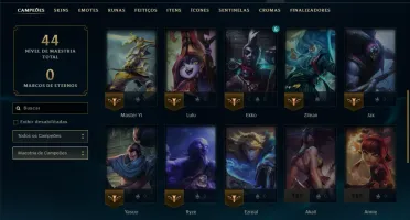 Platina 3 com 35 Champs e 41 Skins