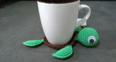 Porta caneca/copo em Crochê