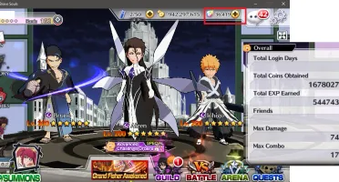 Conta GLOBAL Bleach Brave Souls (36K orbs) End Game. Muitos
