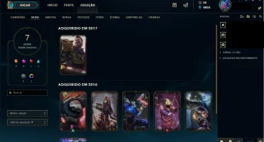 Conta de League of Legends Ouro 5