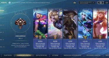 Conta do Wild Rift level 167