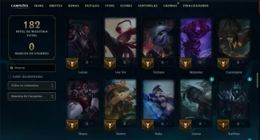 Prata 3 com 100 Champs e 10 Skins
