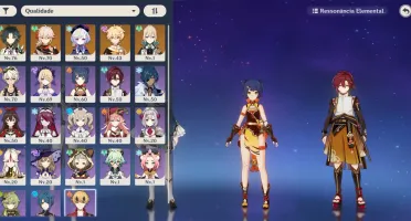 AR43 Xiao, Kazuha, Qiqi, Jean + Lança de Jade Primitiva