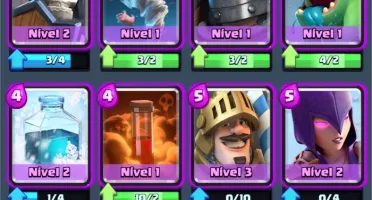 Conta level 9, arena 8 com 3 lendárias e 60 cartas