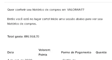 Conta Valorant + de 1k GASTOS