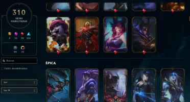 Conta Main Adc, Com 310 Skins Prestigio Do Ez