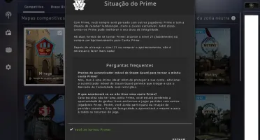 CONTA SHERIF - QUASE 900 HORAS - PRIME - INVENTÁRIO BOM