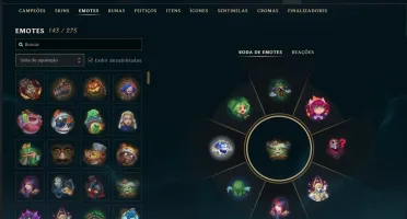 Conta Full LoL - 168 CH | 122 SKINS | HONRA 5 | 443K TK