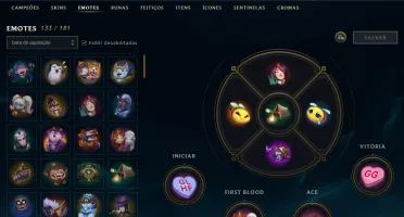 Conta lol platina 3 376 skins