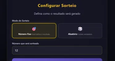 Sorteador Web - Número Controlado (código HTML)