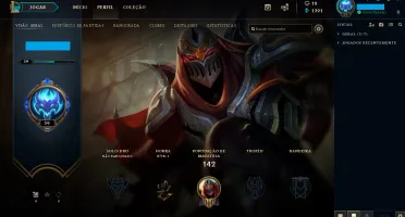 Conta lol Ouro 3 na s8