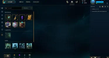 Conta lol Ouro 3 na s8