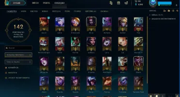 Conta lol Ouro 3 na s8