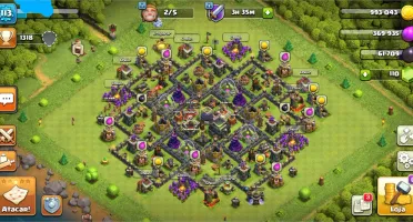 Conta Clash Of Clans CV 9 quase Full