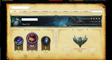 CONTA LOL 17HEROES/6SKINS/2PAG RUNA/6 ÍCONES/PRATA IV