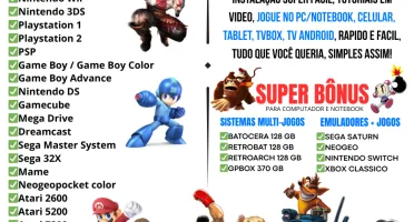 Pacote Completo Com Todos os Emuladores + Coleção De Jogos