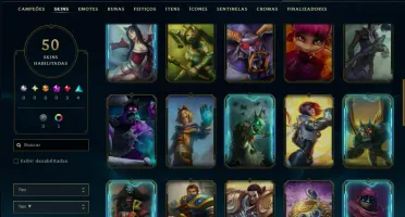 Unranked com 35 Champs e 50 Skins ( MONO ADC )