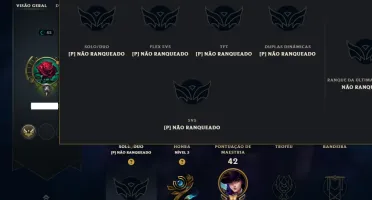 Unranked com 35 Champs e 50 Skins ( MONO ADC )