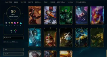 Unranked com 35 Champs e 50 Skins ( MONO ADC )