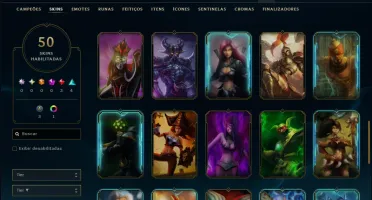 Unranked com 35 Champs e 50 Skins ( MONO ADC )
