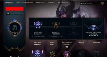 Conta League of Legends Diamond 1