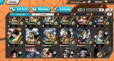 Conta One Piece Bounty Rush Rei Dos Piratas Roger lv100 Max