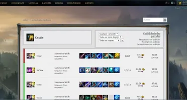 Contas League of Legends Gold com skin lendaria