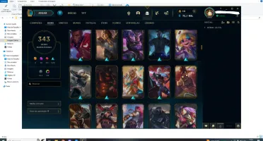 Conta De Lol Com 343 Skins-League Of Legends