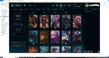 Conta De Lol Com 343 Skins-League Of Legends